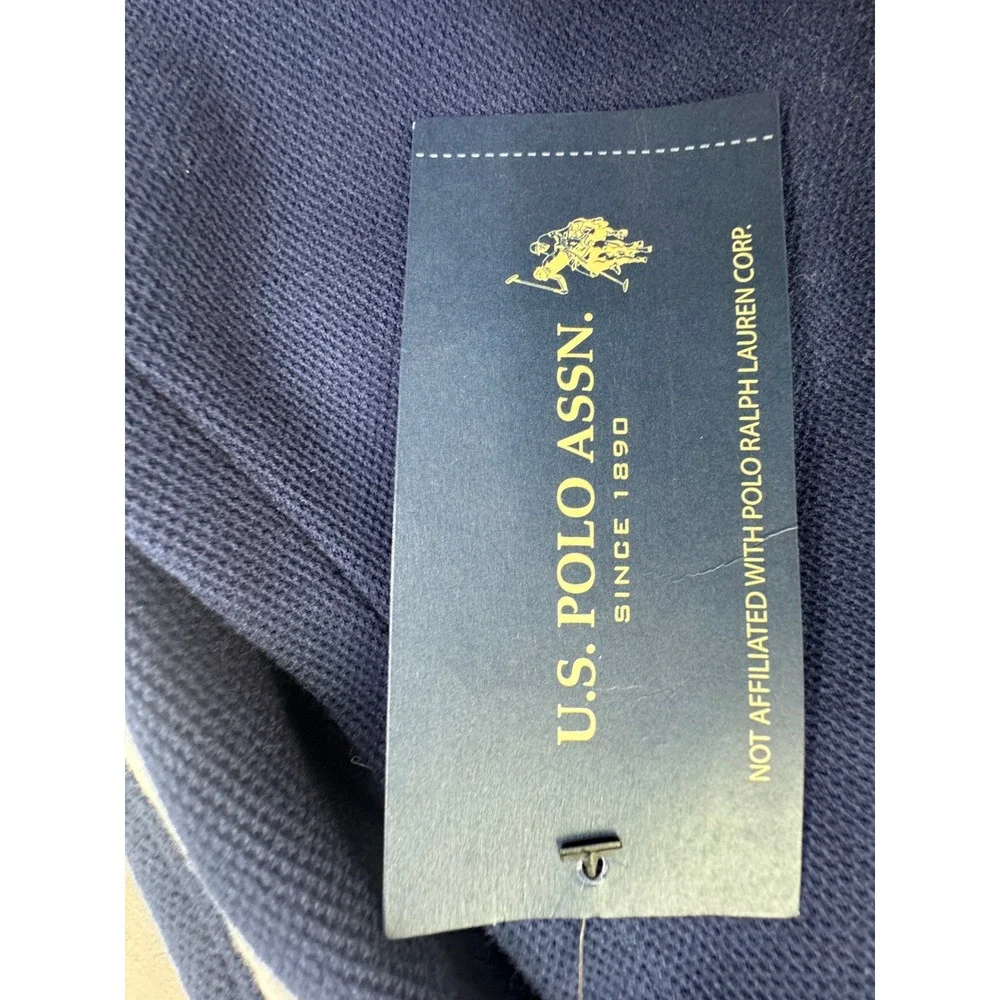 US Polo Assn Mens Navy Blue Side Stripe Jogger Sweatpants Small NWT